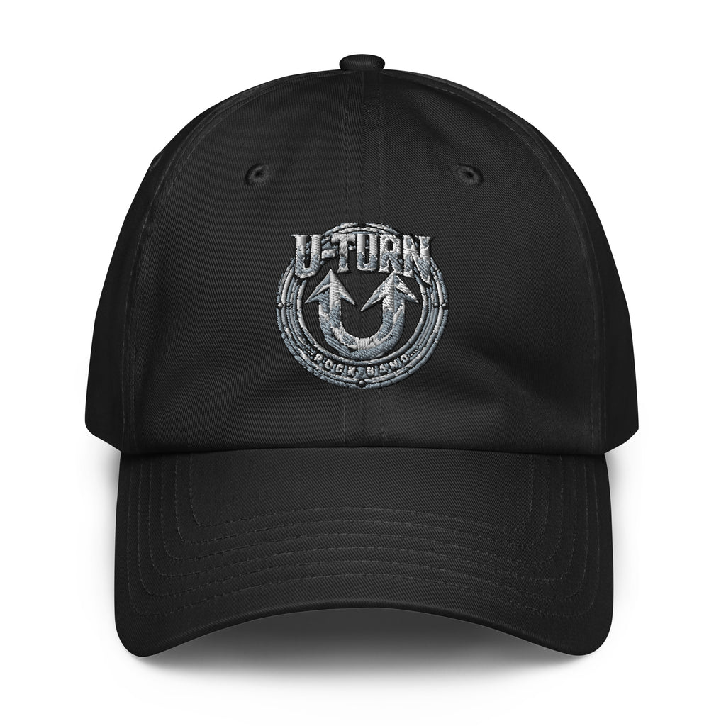 Black U-TURN Under Armour dad hat, front view