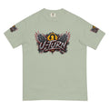 Bay U-TURN band logo garment-dyed heavyweight t-shirt, front view